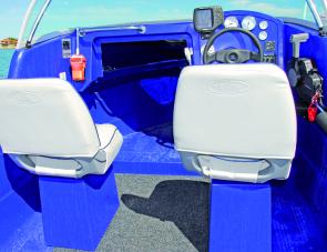 The Polycraft's seat boxes are robust, with handy storage within.